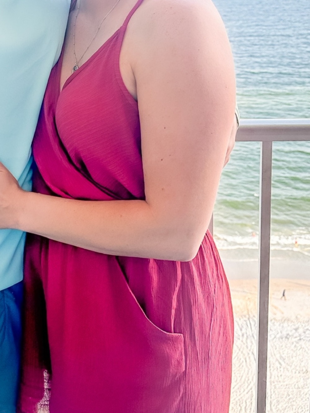 Women’s Magenta Sleeveless romper